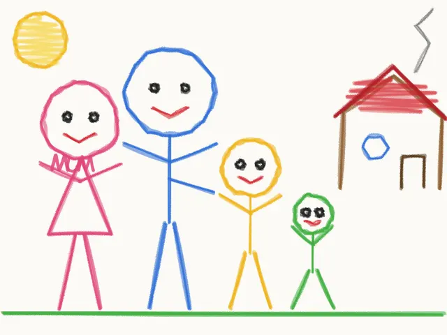 Me, Mummy, Daddy and baby Leo outside our house